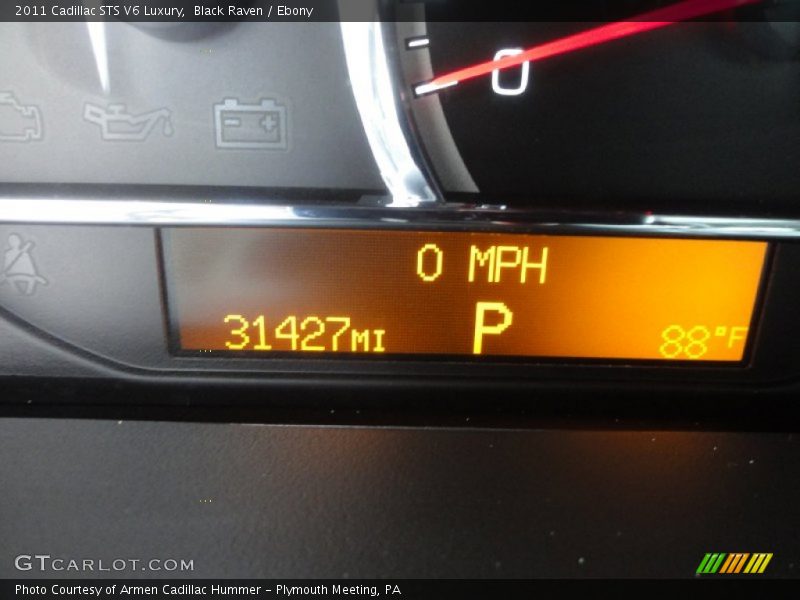 Black Raven / Ebony 2011 Cadillac STS V6 Luxury