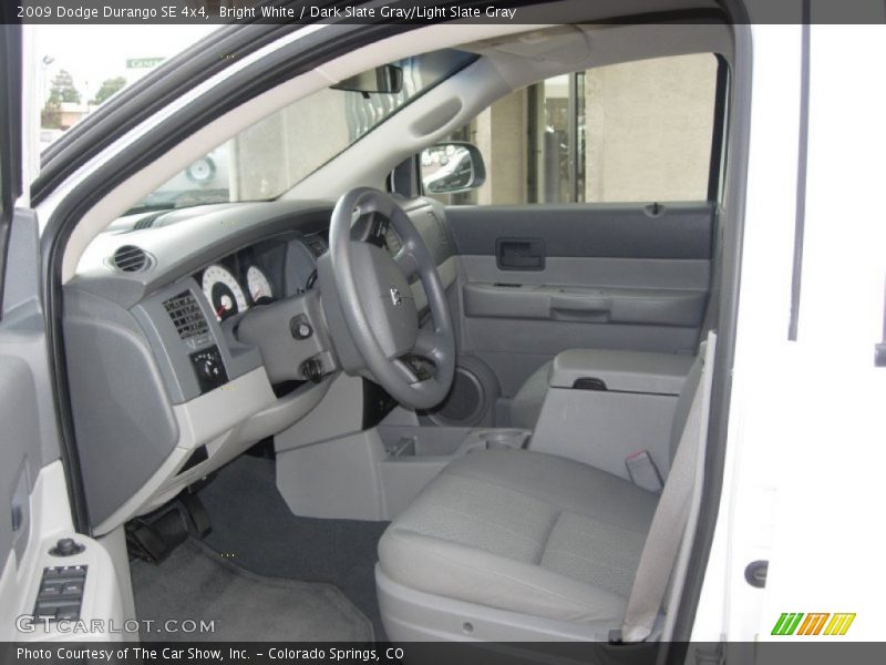 Bright White / Dark Slate Gray/Light Slate Gray 2009 Dodge Durango SE 4x4