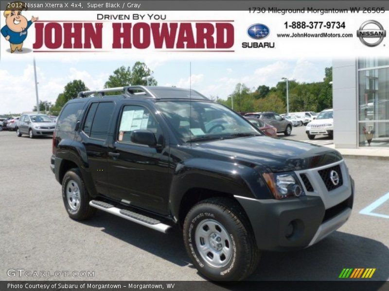 Super Black / Gray 2012 Nissan Xterra X 4x4