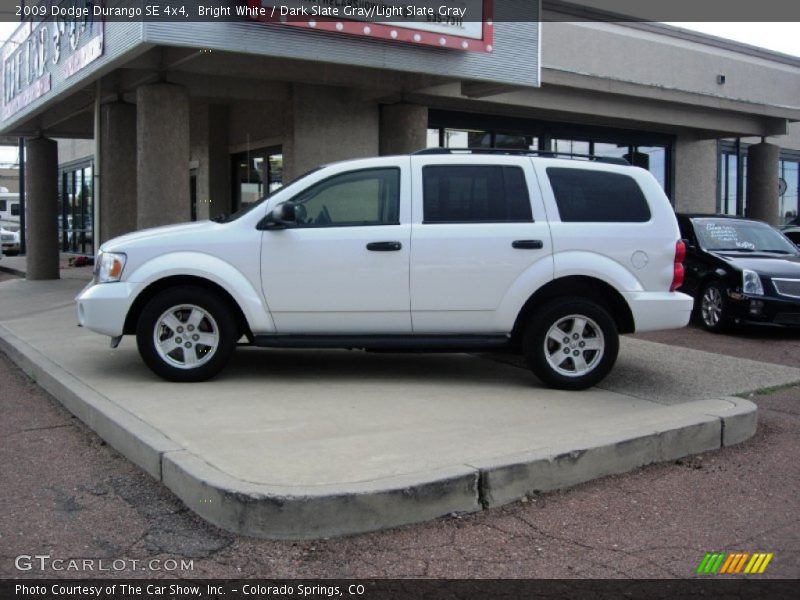 Bright White / Dark Slate Gray/Light Slate Gray 2009 Dodge Durango SE 4x4