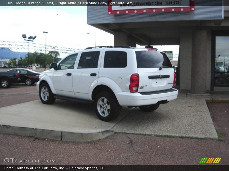 Bright White / Dark Slate Gray/Light Slate Gray 2009 Dodge Durango SE 4x4