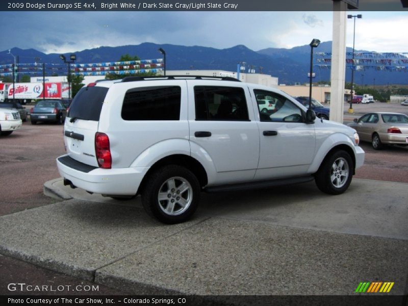 Bright White / Dark Slate Gray/Light Slate Gray 2009 Dodge Durango SE 4x4