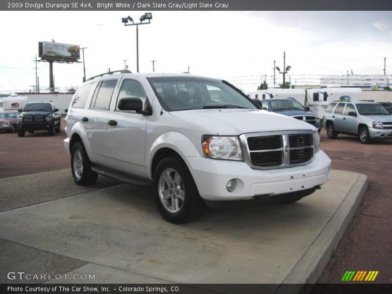 Bright White / Dark Slate Gray/Light Slate Gray 2009 Dodge Durango SE 4x4