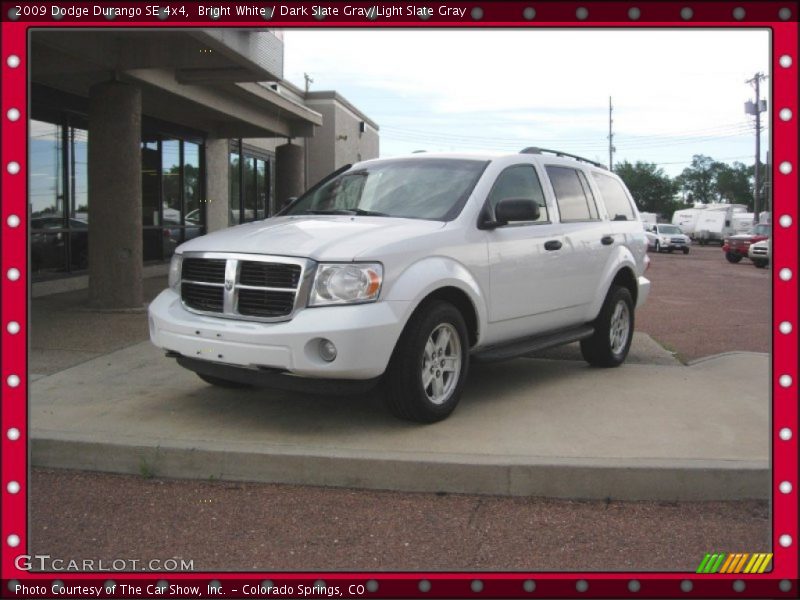 Bright White / Dark Slate Gray/Light Slate Gray 2009 Dodge Durango SE 4x4
