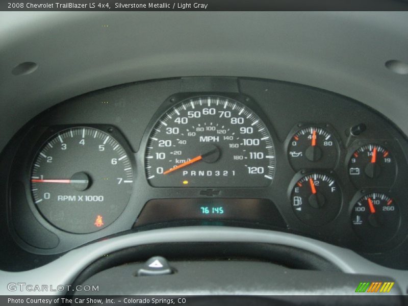Silverstone Metallic / Light Gray 2008 Chevrolet TrailBlazer LS 4x4