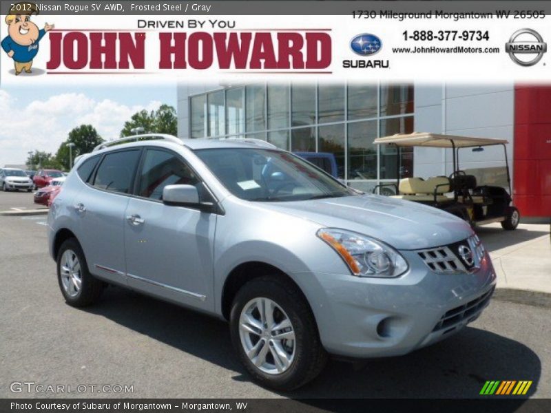 Frosted Steel / Gray 2012 Nissan Rogue SV AWD