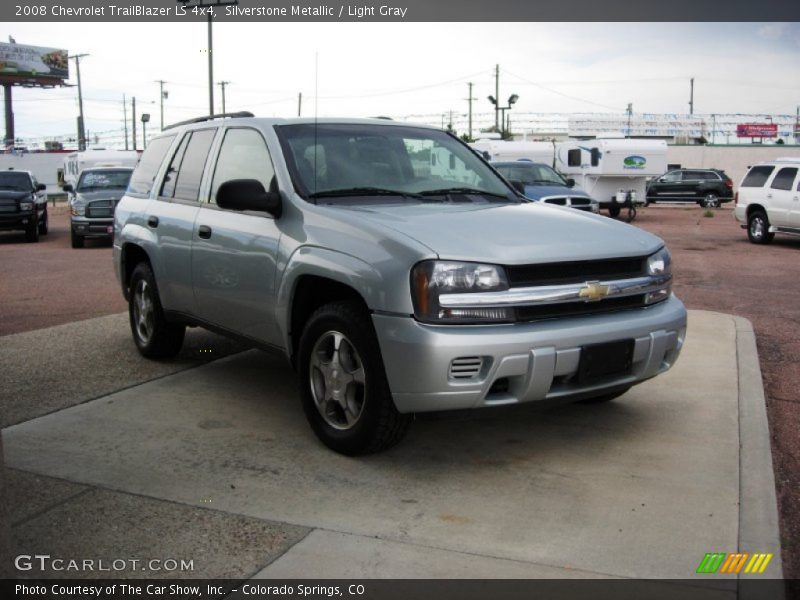 Silverstone Metallic / Light Gray 2008 Chevrolet TrailBlazer LS 4x4