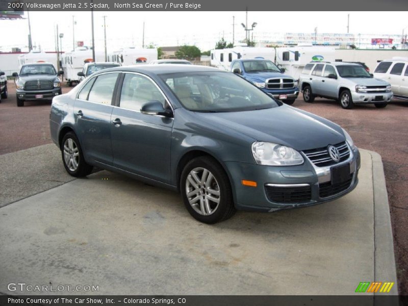 North Sea Green / Pure Beige 2007 Volkswagen Jetta 2.5 Sedan