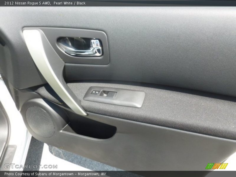 Pearl White / Black 2012 Nissan Rogue S AWD