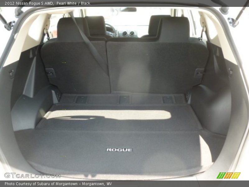 Pearl White / Black 2012 Nissan Rogue S AWD