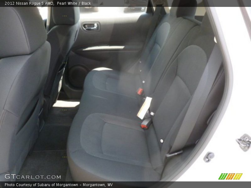 Pearl White / Black 2012 Nissan Rogue S AWD