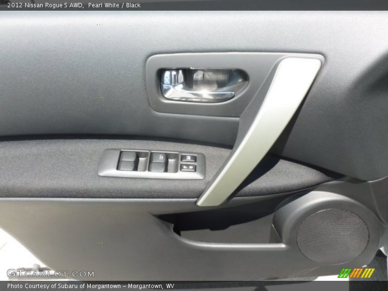 Pearl White / Black 2012 Nissan Rogue S AWD