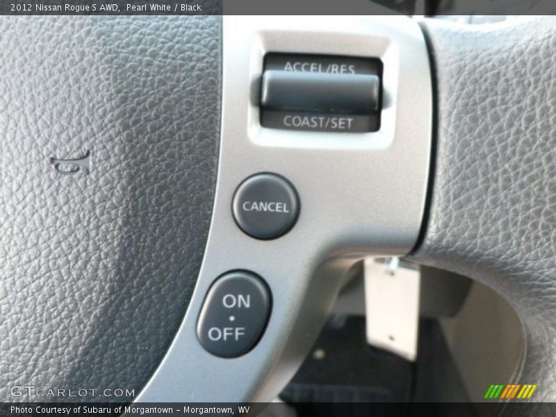 Pearl White / Black 2012 Nissan Rogue S AWD