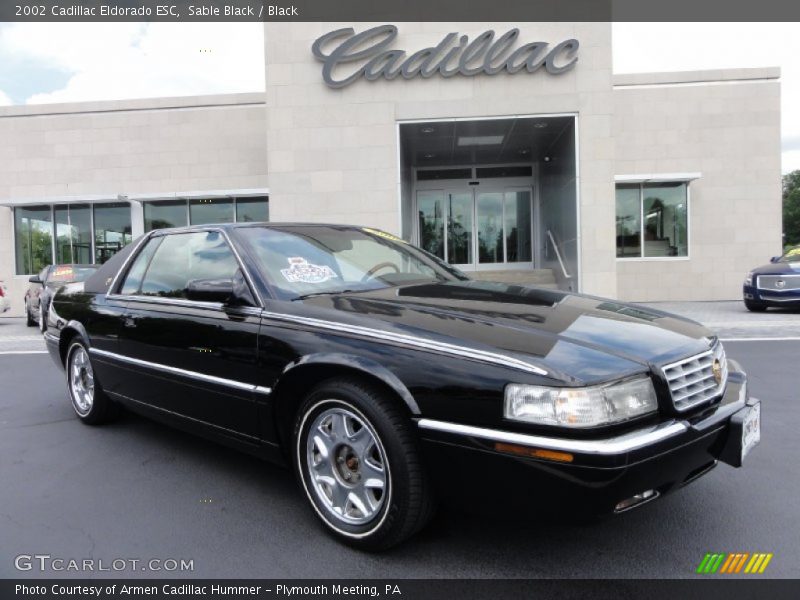 Sable Black / Black 2002 Cadillac Eldorado ESC