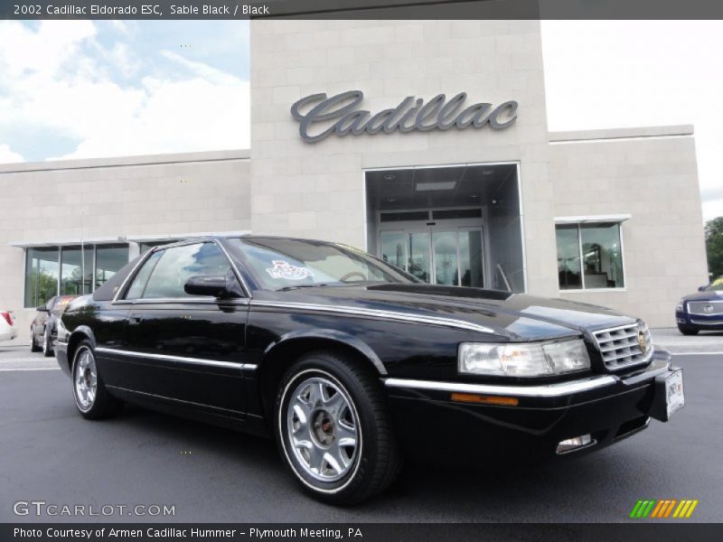 Sable Black / Black 2002 Cadillac Eldorado ESC