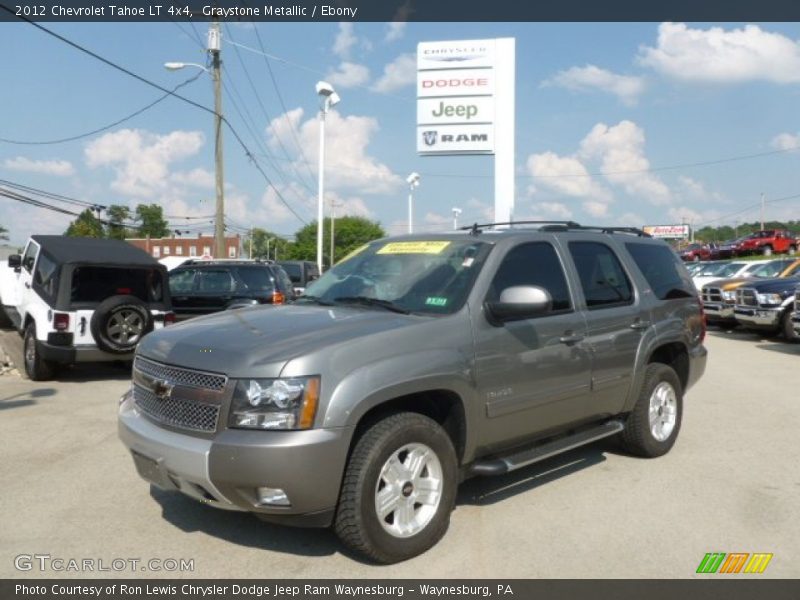 Graystone Metallic / Ebony 2012 Chevrolet Tahoe LT 4x4