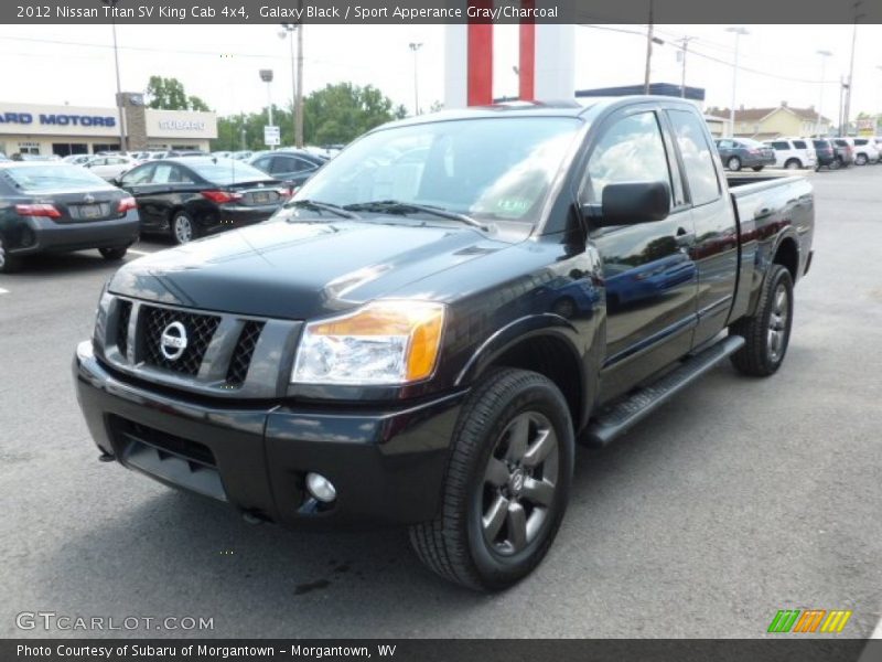 Galaxy Black / Sport Apperance Gray/Charcoal 2012 Nissan Titan SV King Cab 4x4