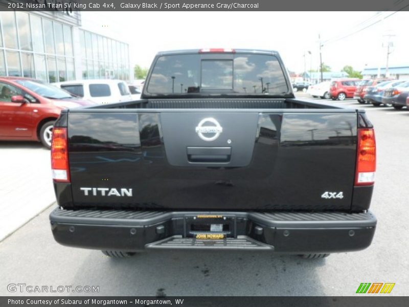 Galaxy Black / Sport Apperance Gray/Charcoal 2012 Nissan Titan SV King Cab 4x4