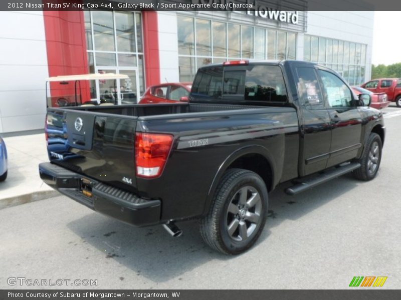 Galaxy Black / Sport Apperance Gray/Charcoal 2012 Nissan Titan SV King Cab 4x4