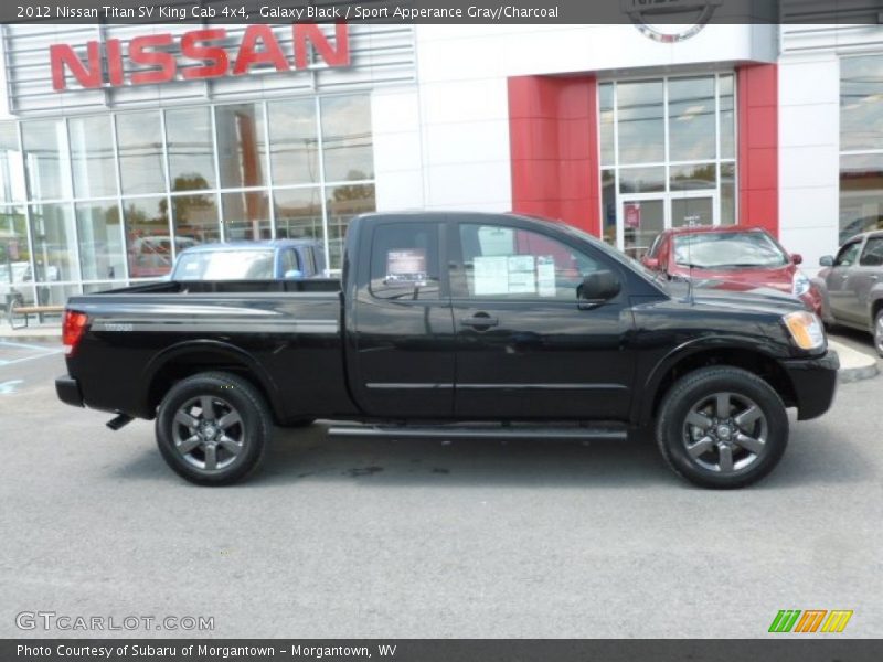 Galaxy Black / Sport Apperance Gray/Charcoal 2012 Nissan Titan SV King Cab 4x4