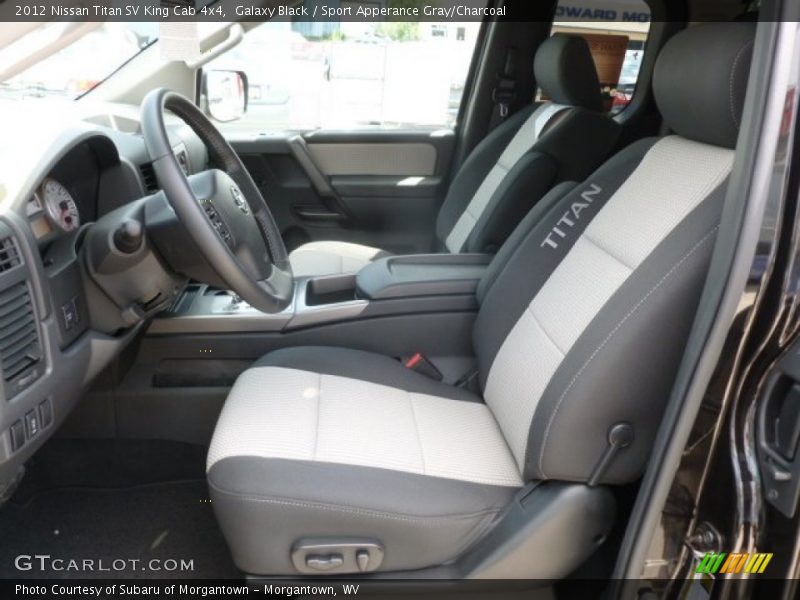 Galaxy Black / Sport Apperance Gray/Charcoal 2012 Nissan Titan SV King Cab 4x4