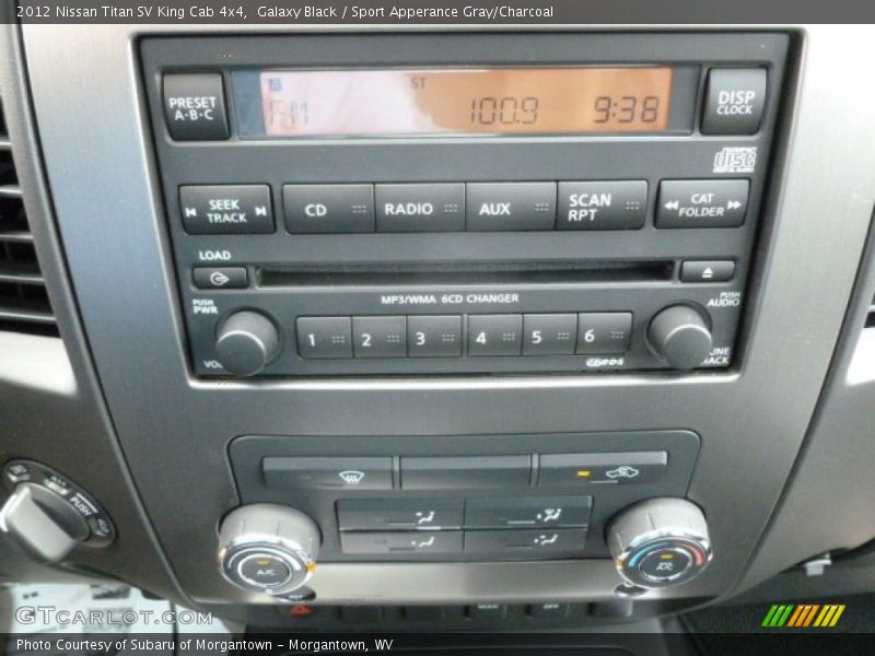 Galaxy Black / Sport Apperance Gray/Charcoal 2012 Nissan Titan SV King Cab 4x4