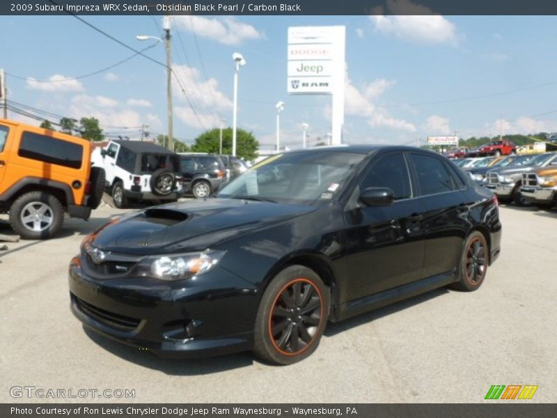 Obsidian Black Pearl / Carbon Black 2009 Subaru Impreza WRX Sedan