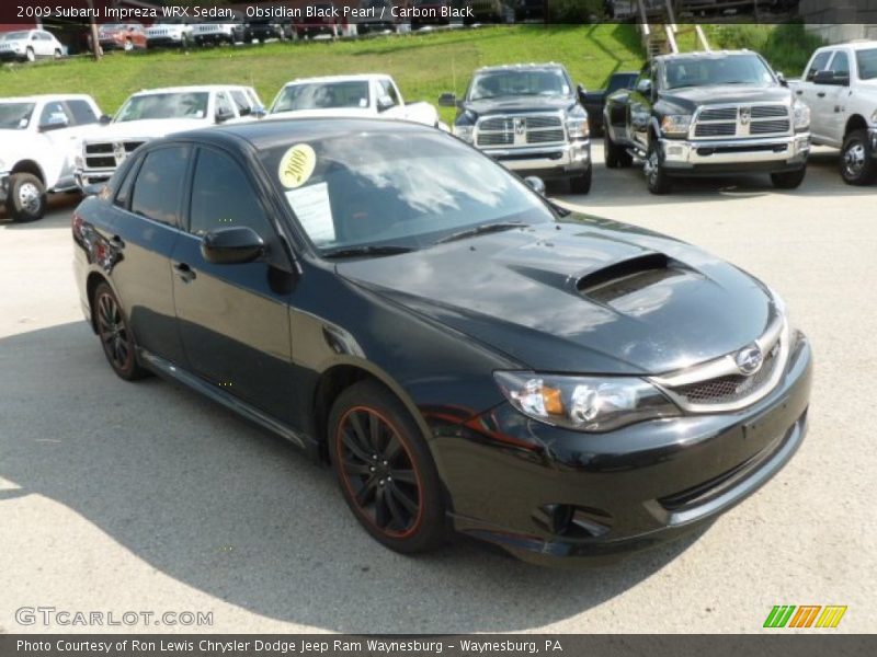 Obsidian Black Pearl / Carbon Black 2009 Subaru Impreza WRX Sedan