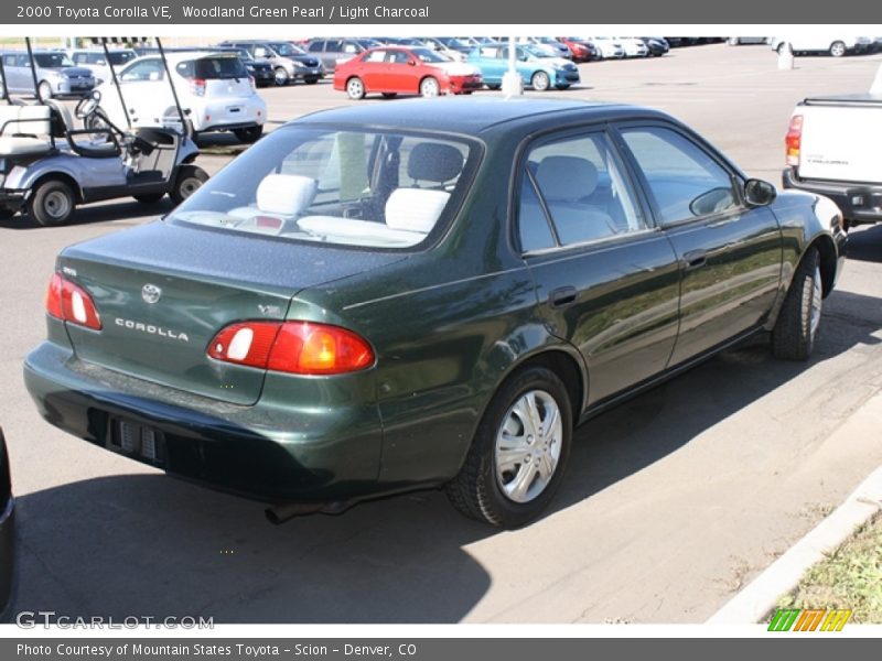 Woodland Green Pearl / Light Charcoal 2000 Toyota Corolla VE