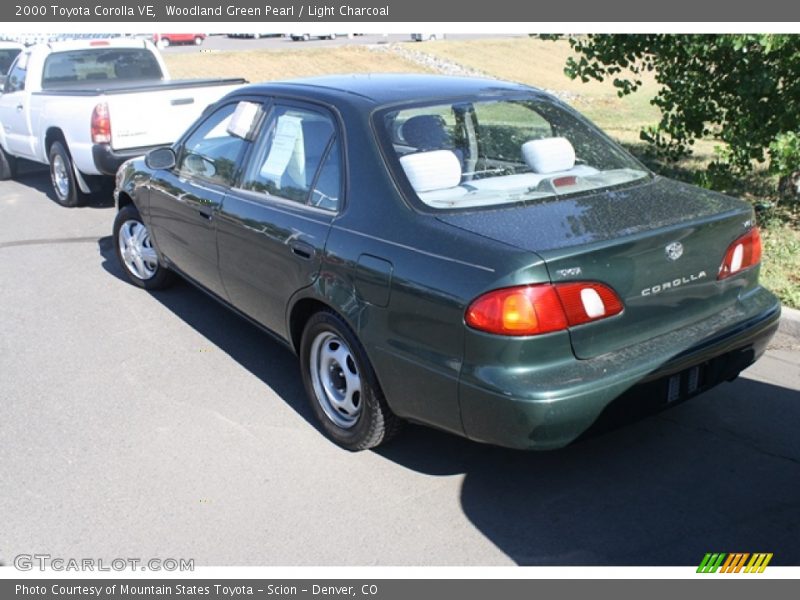 Woodland Green Pearl / Light Charcoal 2000 Toyota Corolla VE