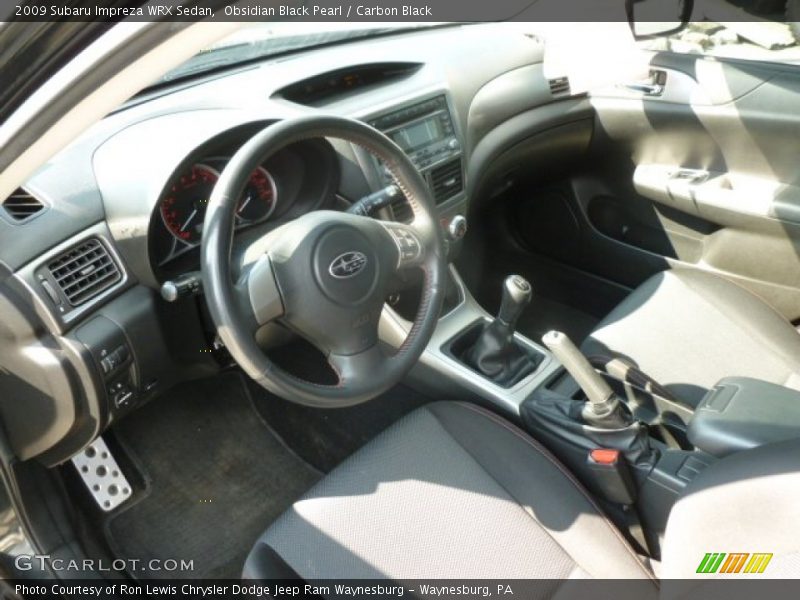  2009 Impreza WRX Sedan Carbon Black Interior