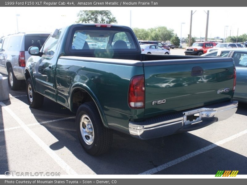 Amazon Green Metallic / Medium Prairie Tan 1999 Ford F150 XLT Regular Cab 4x4