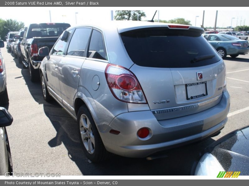 Silver Pearl / Black 2008 Saturn VUE Red Line AWD