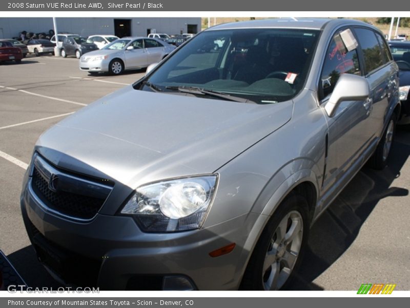 Silver Pearl / Black 2008 Saturn VUE Red Line AWD