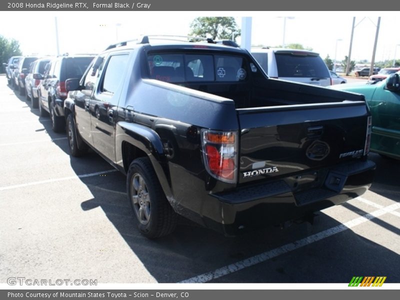 Formal Black / Gray 2008 Honda Ridgeline RTX