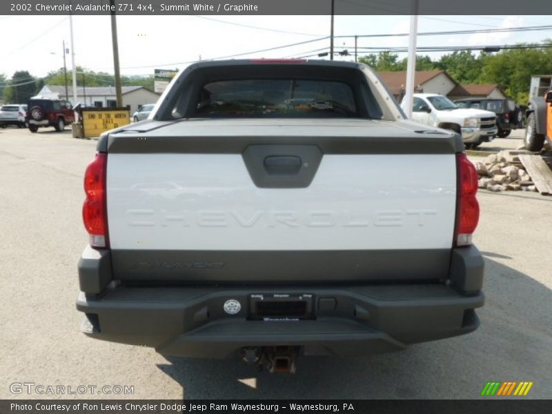 Summit White / Graphite 2002 Chevrolet Avalanche Z71 4x4
