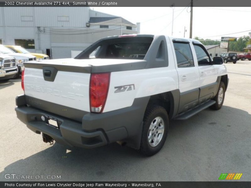 Summit White / Graphite 2002 Chevrolet Avalanche Z71 4x4