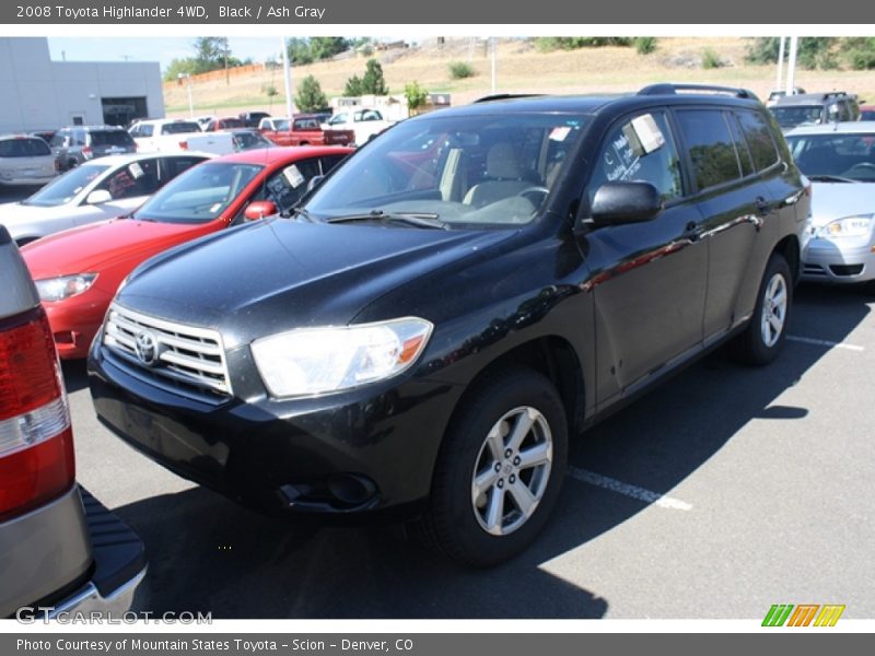 Black / Ash Gray 2008 Toyota Highlander 4WD