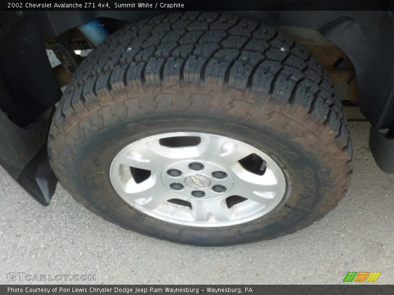 Summit White / Graphite 2002 Chevrolet Avalanche Z71 4x4