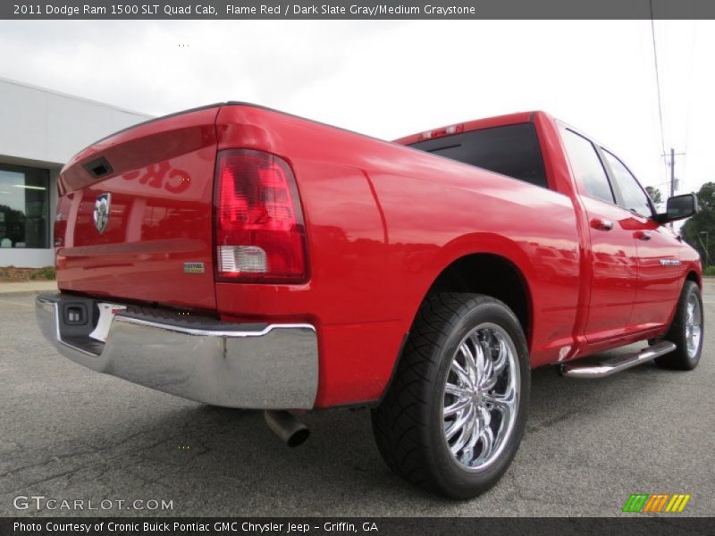 Flame Red / Dark Slate Gray/Medium Graystone 2011 Dodge Ram 1500 SLT Quad Cab