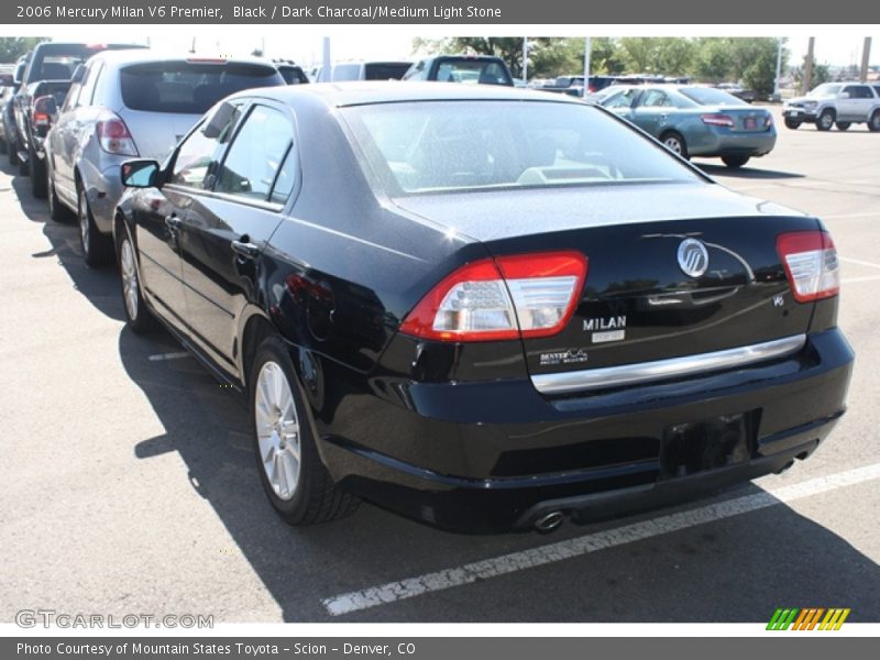 Black / Dark Charcoal/Medium Light Stone 2006 Mercury Milan V6 Premier