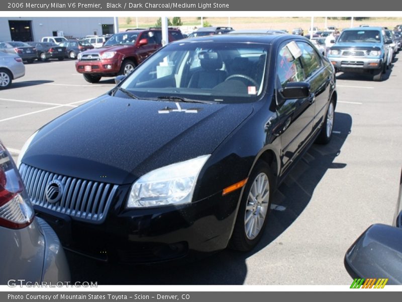 Black / Dark Charcoal/Medium Light Stone 2006 Mercury Milan V6 Premier