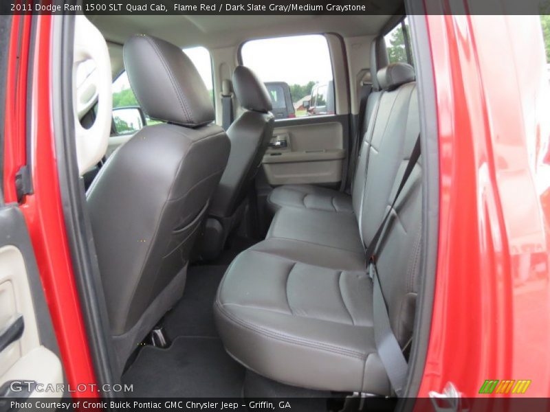 Flame Red / Dark Slate Gray/Medium Graystone 2011 Dodge Ram 1500 SLT Quad Cab
