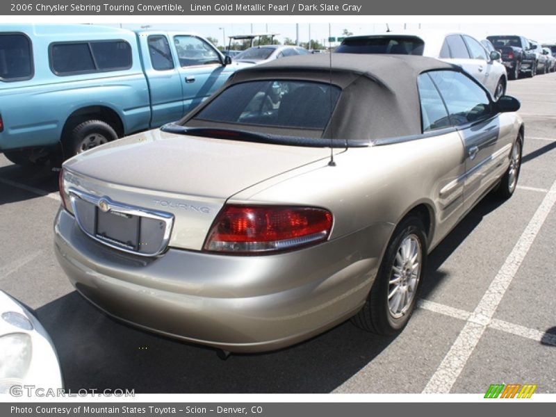 Linen Gold Metallic Pearl / Dark Slate Gray 2006 Chrysler Sebring Touring Convertible