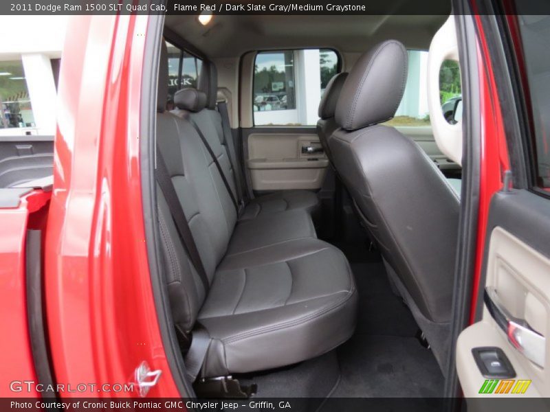 Flame Red / Dark Slate Gray/Medium Graystone 2011 Dodge Ram 1500 SLT Quad Cab