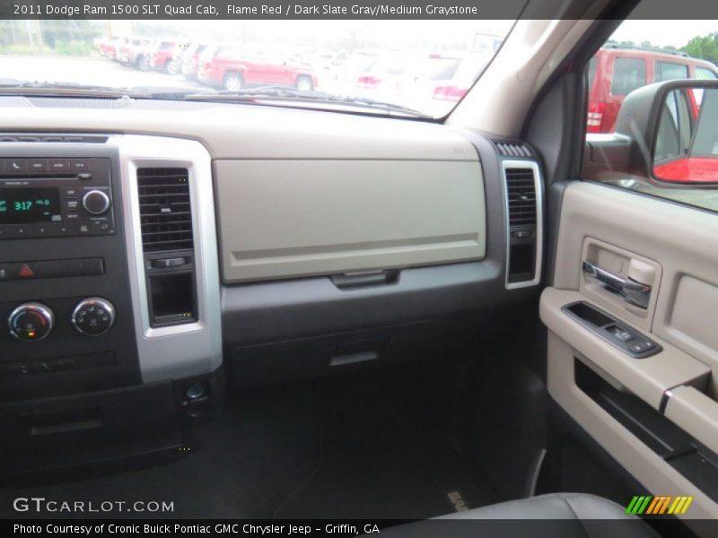 Flame Red / Dark Slate Gray/Medium Graystone 2011 Dodge Ram 1500 SLT Quad Cab
