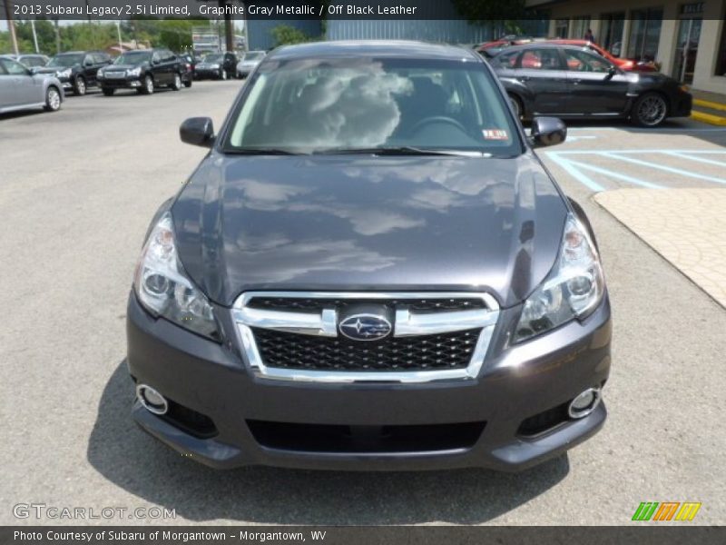 Graphite Gray Metallic / Off Black Leather 2013 Subaru Legacy 2.5i Limited