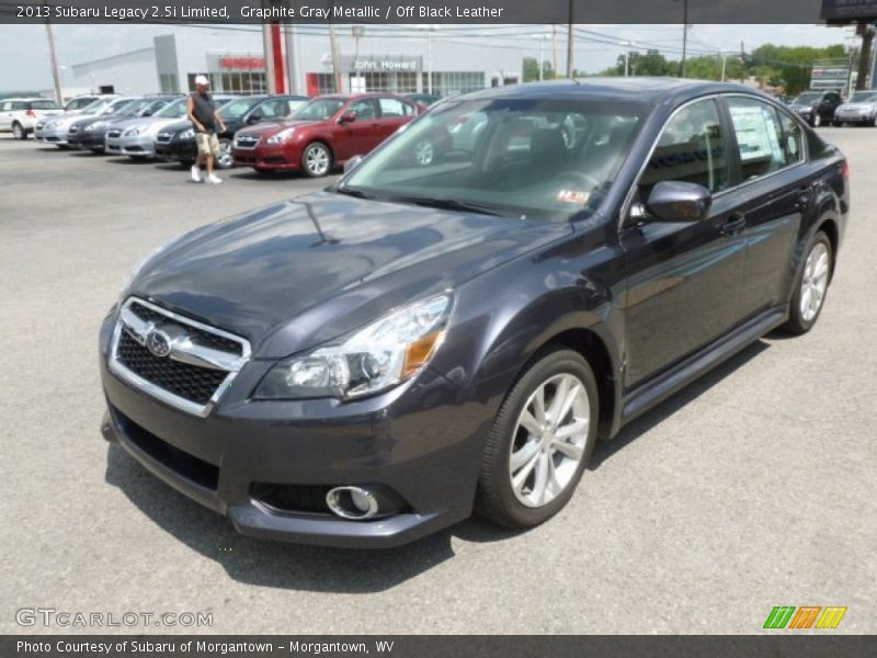 Graphite Gray Metallic / Off Black Leather 2013 Subaru Legacy 2.5i Limited