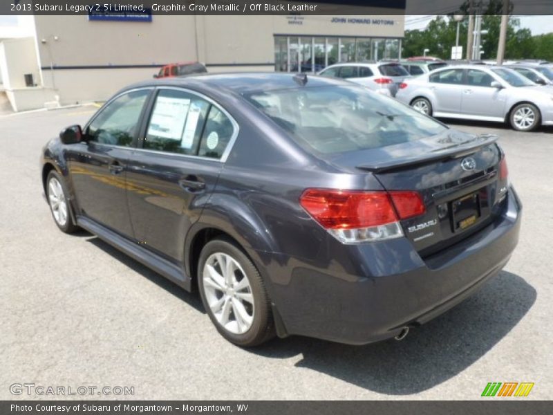 Graphite Gray Metallic / Off Black Leather 2013 Subaru Legacy 2.5i Limited