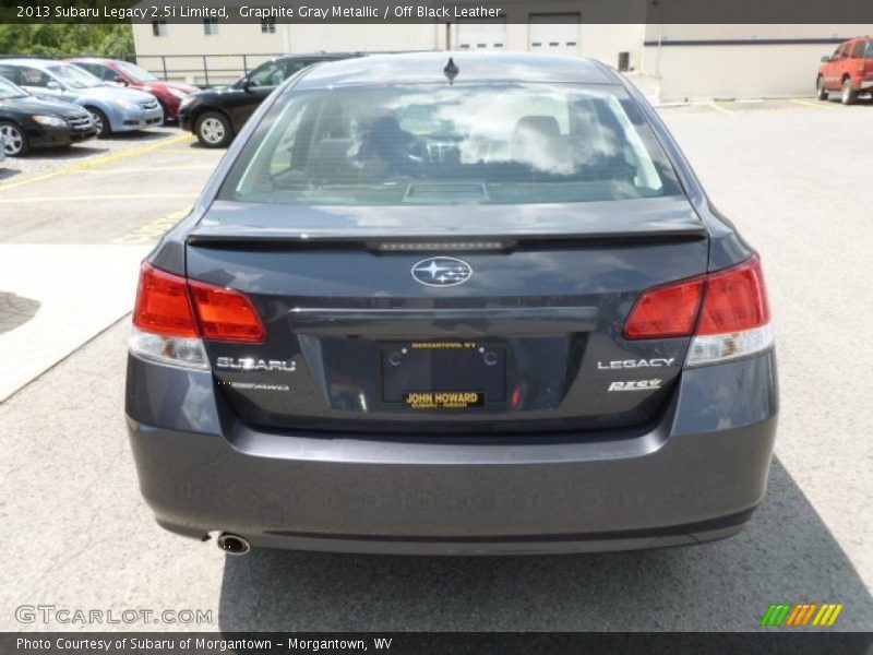 Graphite Gray Metallic / Off Black Leather 2013 Subaru Legacy 2.5i Limited